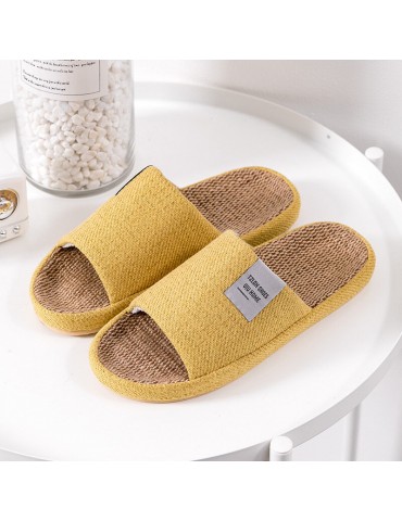 Women Comfy Open Toe Solid Color Home Slippers