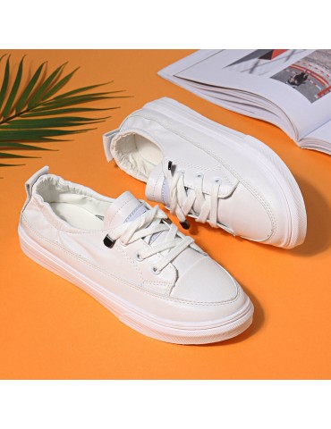 Women Casual Comfy Soft Sole White Court Sneakers